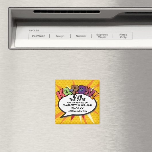 Moderne Kleurrijke Sla de Datum Op Magneet (Insitu (Vaatwasser))