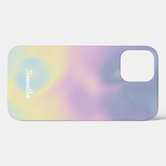 Moderne Kleurrijke Snoep Holografische Verloopnaam Case-Mate iPhone Case (Achterkant (horizontaal))