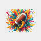 Moderne Kleurrijke Spat Game Bal Sporten Fleece Deken (Voorkant (Horizontaal))