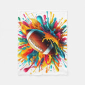 Moderne Kleurrijke Spat Game Bal Sporten Fleece Deken (Voorkant)