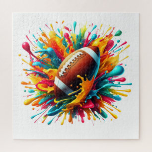 Moderne Kleurrijke Spat Game Bal Sporten Legpuzzel
