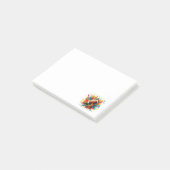 Moderne Kleurrijke Spatgame Bal Sporten Post-it® Notes (Schuin)