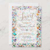 Moderne kleurrijke speckles Terrazzo Waterverf Pai Kaart (Voorkant)