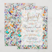 Moderne kleurrijke speckles Terrazzo Waterverf Pai Kaart (Voorkant / Achterkant)