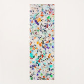 Moderne kleurrijke speckles Terrazzo Waterverf Pai Yogamat (Voorkant)