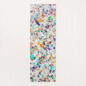Moderne kleurrijke speckles Terrazzo Waterverf Pai Yogamat (Achterkant)
