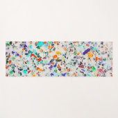 Moderne kleurrijke speckles Terrazzo Waterverf Pai Yogamat (Voorkant (horizontaal))