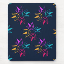 moderne kleurrijke sterren - marineblauw 