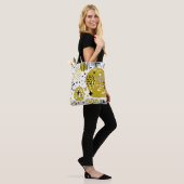 Moderne kleurrijke stijlvolle Abstracte kunstvorme Tote Bag (Op model)