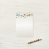 Moderne Kleurrijke Stippen,Druppels -Persoonlijk Post-it® Notes (Op bureau)