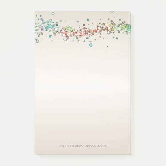 Moderne Kleurrijke Stippen,Druppels -Persoonlijk Post-it® Notes (Voorkant)