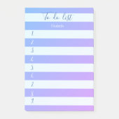 Moderne kleurrijke streep om lijst te doen post-it® notes (Voorkant)