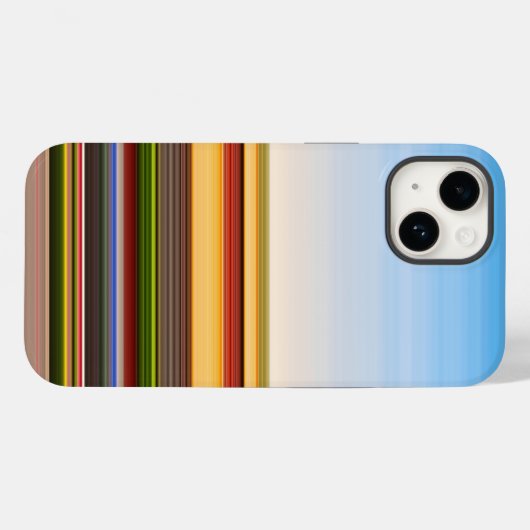 moderne kleurrijke strepen Case-Mate iPhone case (Achterkant (horizontaal))