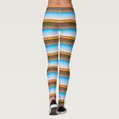 moderne kleurrijke strepen leggings (Achterkant)