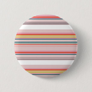 moderne kleurrijke strepen ronde button 5,7 cm