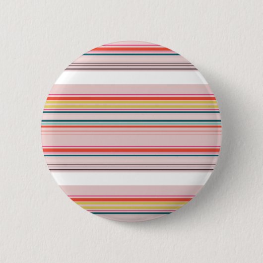 moderne kleurrijke strepen ronde button 5,7 cm (Voorkant)
