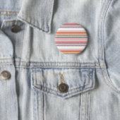 moderne kleurrijke strepen ronde button 5,7 cm (In situ)