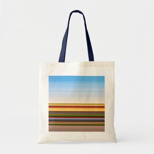 moderne kleurrijke strepen tote bag (Voorkant)