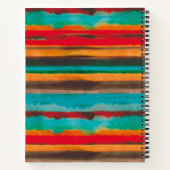 Moderne kleurrijke strepes voor Waterverf, speciaa Notitieboek (Achterkant)
