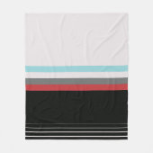 Moderne kleurrijke strips fleece deken (Voorkant)