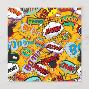 Moderne, kleurrijke stripverhalen kaart