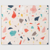 Moderne, kleurrijke Terrazzo naadloze patronen met Cadeaupapier (Vlak)