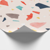 Moderne, kleurrijke Terrazzo naadloze patronen met Cadeaupapier (Hoek)