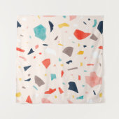 Moderne, kleurrijke Terrazzo naadloze patronen met Wandkleed (Voorkant (horizontaal))