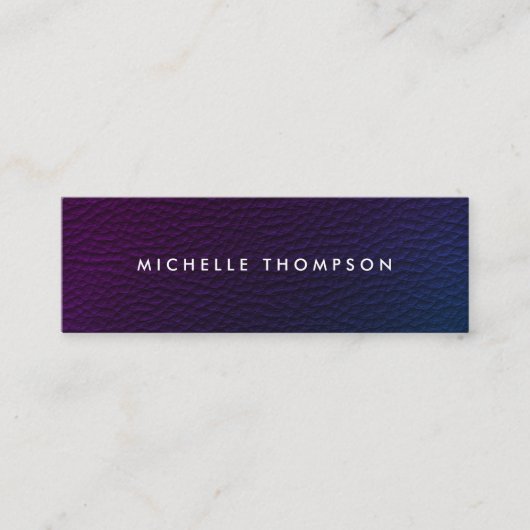 Moderne kleurrijke textuur mini visitekaartje (Voorkant)