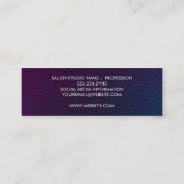 Moderne kleurrijke textuur mini visitekaartje (Achterkant)