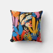 Moderne kleurrijke tropische florale patronen. Cut Kussen (Voorkant)