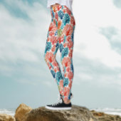 Moderne kleurrijke tropische oceaankoralen Waterve Leggings