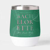 Moderne kleurrijke tropische palmbladeren Bachelor (Achterkant)