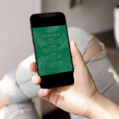 Moderne kleurrijke tropische palmbladeren Bachelor Kaart