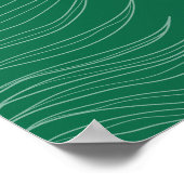 Moderne kleurrijke tropische palmbladeren Bachelor Poster (Hoek)