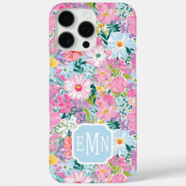 Moderne Kleurrijke Tuin Met Initiaal  iPhone 16 Pro Max Hoesje
