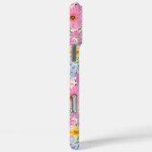 Moderne Kleurrijke Tuin Met Initiaal  Case-Mate iPhone Case (Achterkant / Rechts)