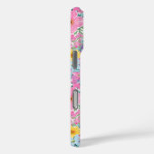 Moderne Kleurrijke Tuin Met Initiaal Case-Mate iPhone Case (Achterkant / Rechts)