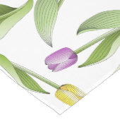Moderne Kleurrijke Tulp Bloem Medium Tafelloper (Hoek)