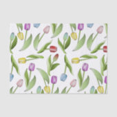 Moderne Kleurrijke Tulp Bloem Tissuepapier (Voorkant)