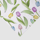 Moderne Kleurrijke Tulp Bloem Tissuepapier (Detail)