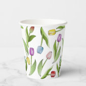 Moderne kleurrijke tulp papieren bekers