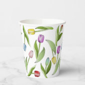 Moderne kleurrijke tulp papieren bekers (Links)
