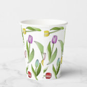 Moderne kleurrijke tulp papieren bekers