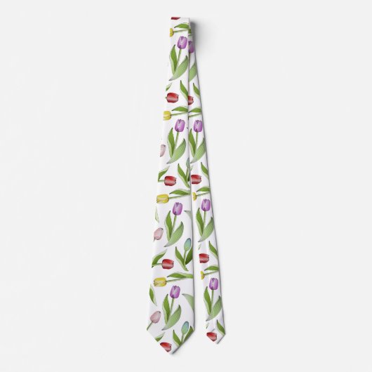 Moderne, kleurrijke Tulp-ventilator Stropdas (Voorkant)