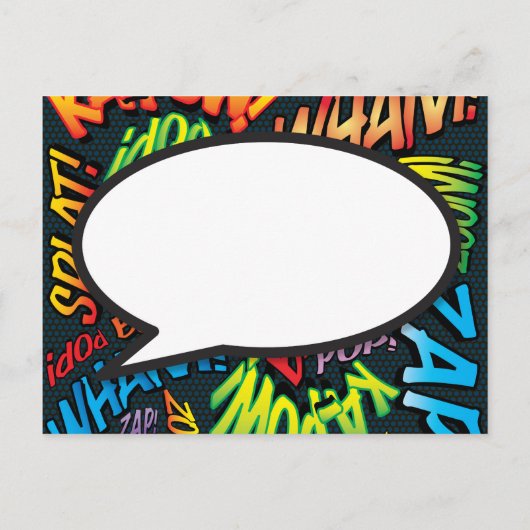 Moderne Kleurrijke Typografie Dank Je Aankondigingskaart (Achterkant)