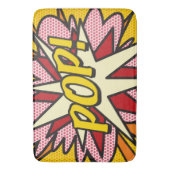 Moderne Kleurrijke Typografische Pret Comic Pop Badmat (Voorkant Verticaal)