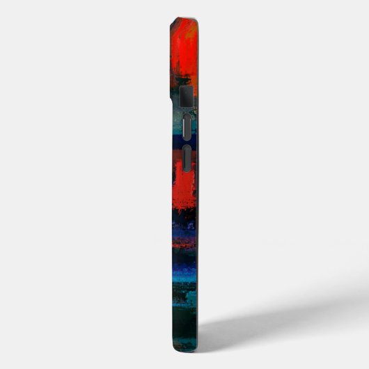 Moderne kleurrijke verfborstel Abstract gepersonal Case-Mate iPhone Case (Achterkant / Links)