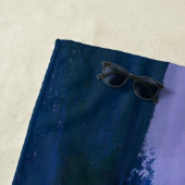 Moderne kleurrijke verfborstel Abstracte geschenke Strandlaken (In situ)