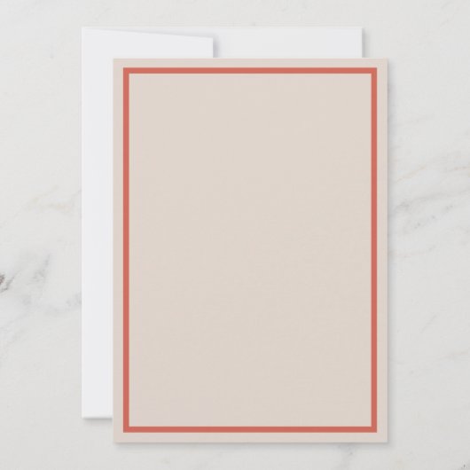 Moderne kleurrijke Verona bruiloft uitnodiging (Achterkant)